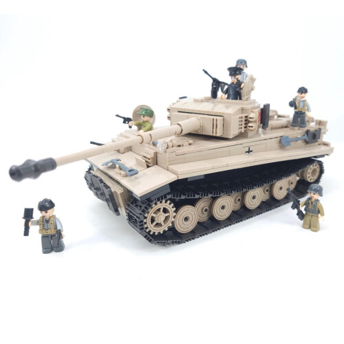 General Jims Militär-Bausteinset - WW2 Deutscher Tigerpanzer 131 Modell-Bausatz