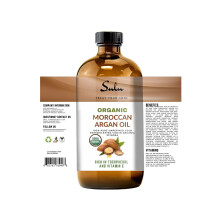 4 OUNCES Pure Gecertificeerd Biologisch Koudgeperst Ongefilterd Extra Vergine Marokkaanse Arganolie