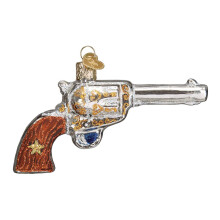 Old World Christmas: Glasblåsta Revolver Julgransprydnader