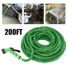 200FT Long Retractable Expandable Magic Garden Hose Pipe With Spray Gun