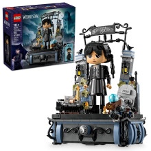 LEGO Wednesday Addams Figure - Building Toy for Kids, Girls & Boys, Ages 10+ - Collectible Wednesday Addams Doll with Display for Fans - Gift Idea for