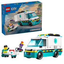 LEGO City Emergency Ambulance Toy - Building Sensory Toy for Kids, Boys and Girls, Ages 5+ - Educational, Learning Gift Idea for Birthdays and Holiday