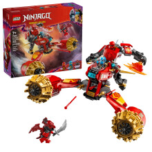 LEGO NINJAGO Kai's Mech Storm Rider Action Figure - Pretend Play Building Toy for Boys and Girls, Ages 7+ - Ninja Toy for Kids with 3 Minifigures - Gi