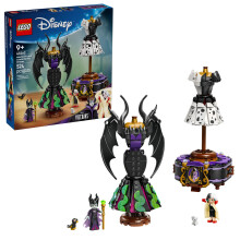 LEGO Disney Villains Maleficents and Cruella De Vils Dresses Kids Toy - Fashion Building Toy for Girls and Boys, Ages 9+ - Kids Toy for Disney Fans -