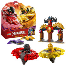 LEGO NINJAGO Dragon Spinjitzu Battle Pack - Spinning Blade Building Toy for Kids, Boys and Girls, Ages 6+ - with 2 Minifigures - Gift Idea for Birthda
