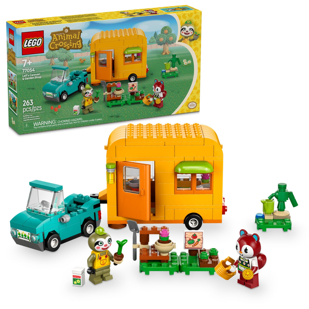 Lego Animal Crossing Leif's Caravan & Garden Shop Building Toy - Animal Crossing Toy Figure And Playset For Kids, Girls And Boys, Ages 7+ - Pretend Pl