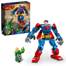 LEGO DC Superman Mech vs. Lex Luthor - Juguete de Construcción para Niños 6+