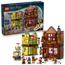 LEGO Harry Potter Quality Quidditch Supplies & Ice Cream Parlour - Kids Toy - Diagon Alley Building Set for Boys and Girls 8+ - Harry Potter Collectib