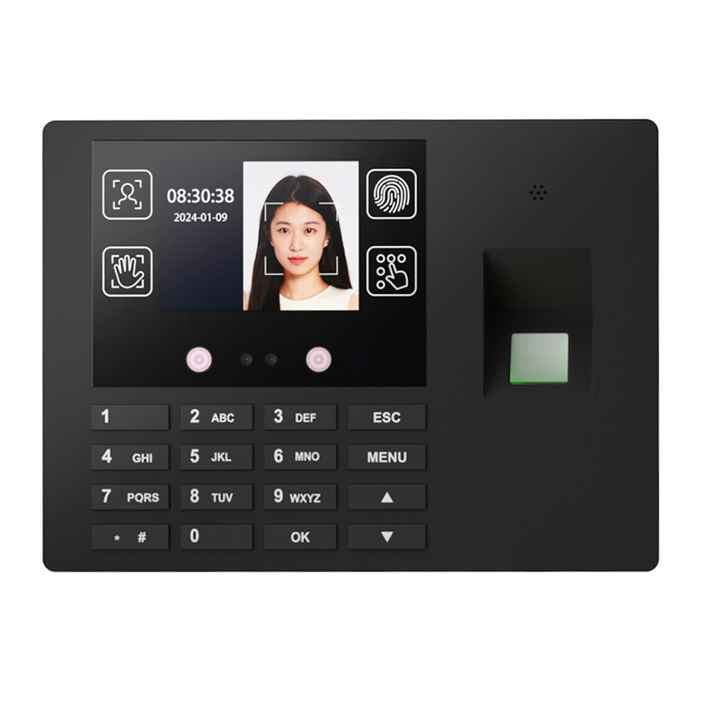 Time Attendance Face Recognition Time Clock Support Fingerprint Password Palm Print Facial Fast Recognition For Employees Access Control Ma 4598895164182