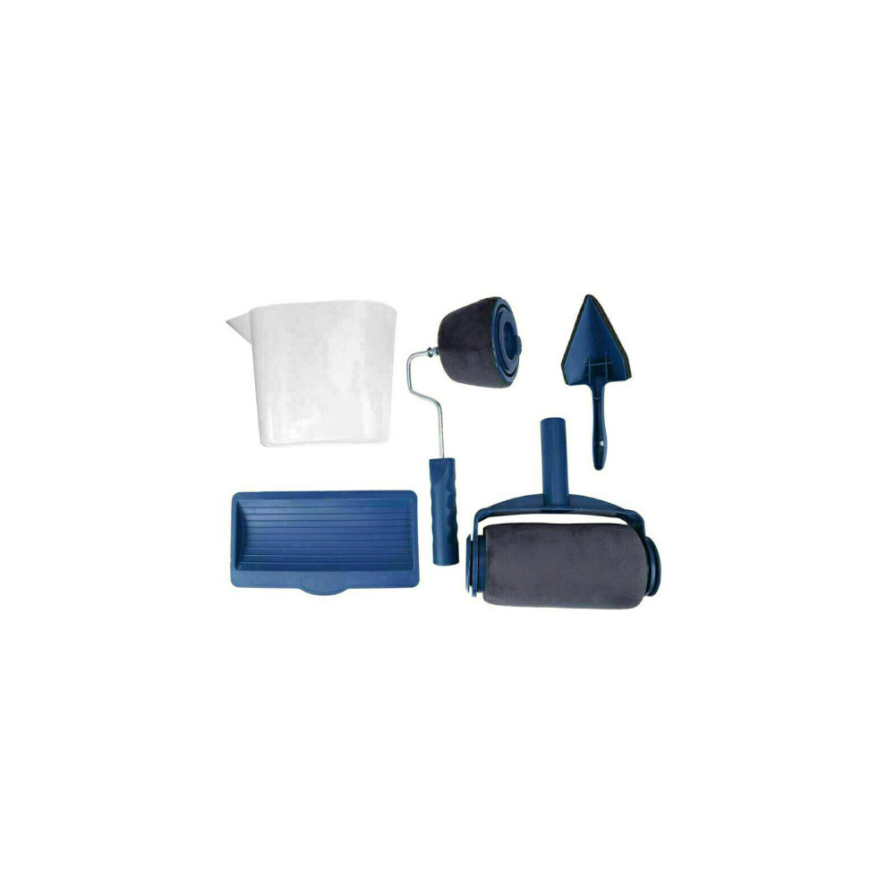 (5Pcs) 5Pcs Paint Runner Pro Seamless Renovator Handle Paint Roller Paint Brush Set Kit 3035380421357