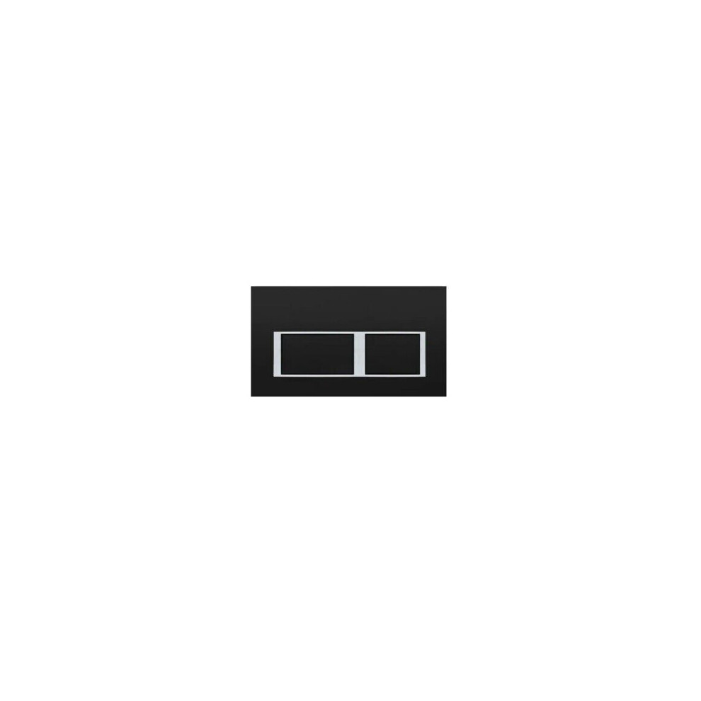(Flush Plate Black) Wall Hung Toilet Rimless Dpt Pan, Seat & 1.12M Concealed Cistern Frame Wc Plate 8583073377078