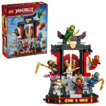 LEGO NINJAGO Ninja Character Display 15th Anniversary Building Toy for Kids, Ages 14+ - Ninja Playset W/Elemental Master of Lightning + 7 Minifigures
