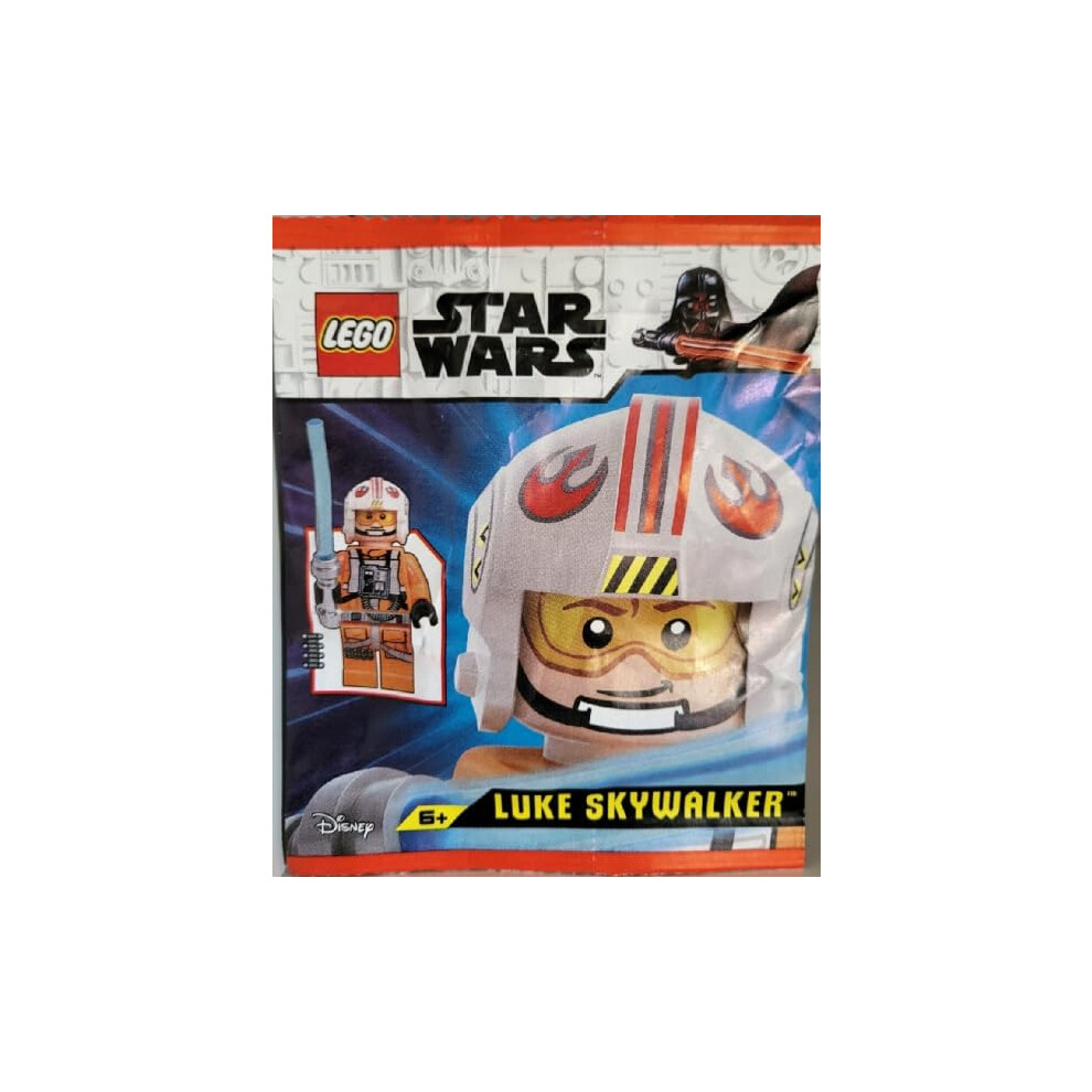 Lego Star Wars: Luke Skywalker Pilot Minifigure With Lightsaber