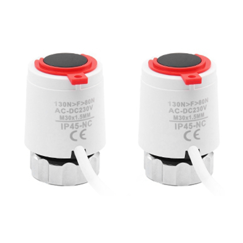 2 Pcs 230V Normally Closed Nc M30x1.5mm Electrothermal Actuator For Underfloor Heating Trv Thermostatic Heat Dissipation 7084686390276