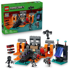 LEGO Minecraft Wither Battle Building & Pretend Play Toy for Boys & Girls - Video Game Playset & Toy Figures for Kids, Ages 8+ - W/Crimson Warrior Min