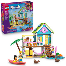 LEGO Friends Beach House with Seals Building Toy for Girls & Boys - Pretend Play Set for Kids, Ages 7+ - W/3 Minidolls, 2 Toy Animals, & Accessories -