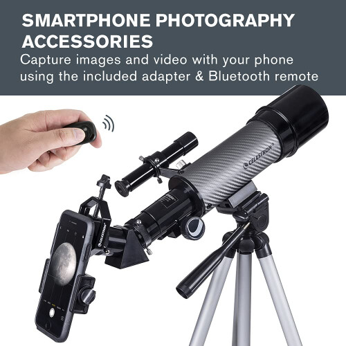Celestron Celestron Travel Scope 60mm DX Portable Refractor Telescope with Backpack 2