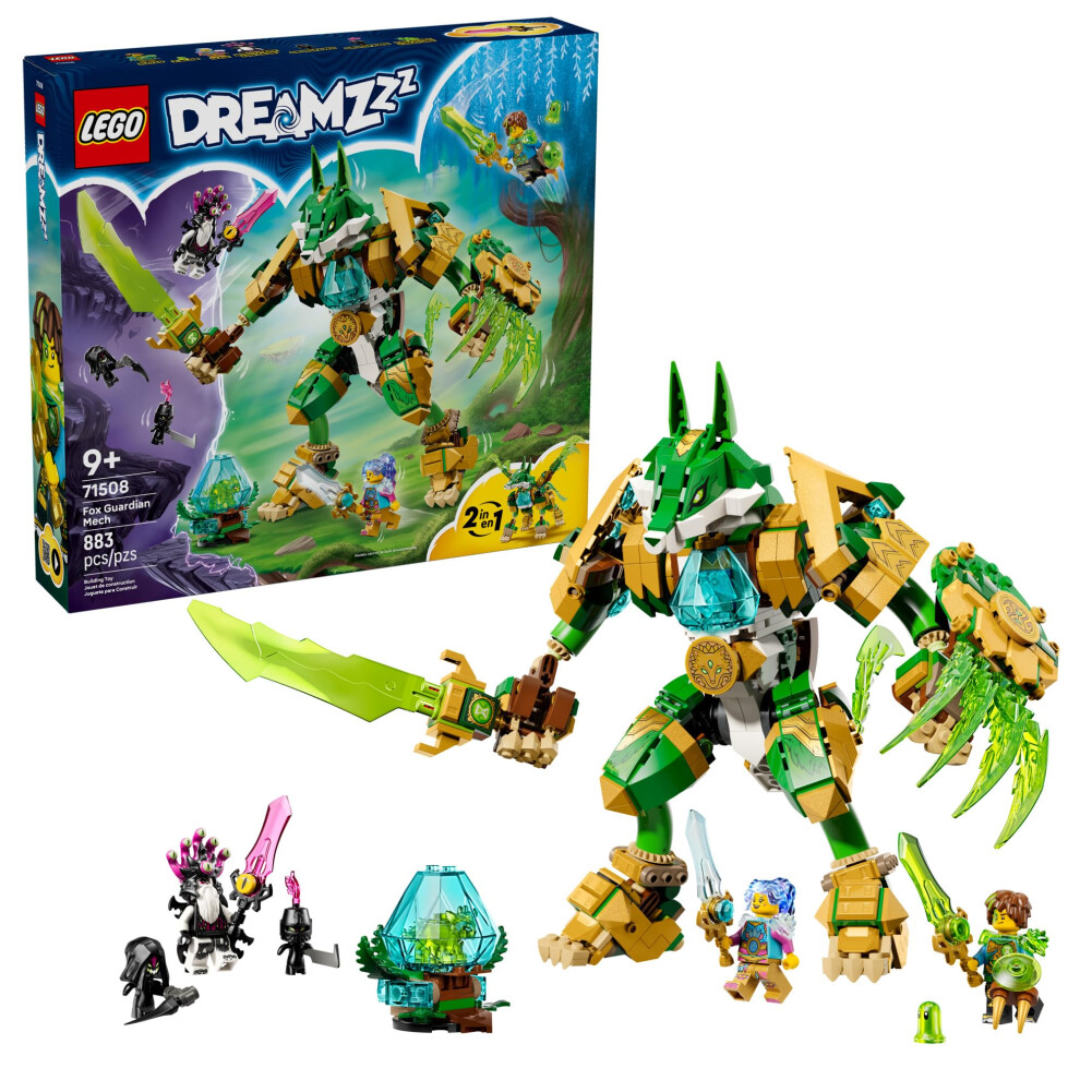 Lego Dreamzzz Fox Guardian Mech Building Toy For Boys & Girls - Pretend Play Set For Kids, Ages 9+ - W/2 Build Options, 3 Minifigures, & 3 Creatures