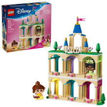 LEGO Disney Princess Mini Belle & Tiana with Castle Building Toy - Princess Toy Figures & Playset for Girls & Boys, Ages 5+ - Gift for Birthday - 4329