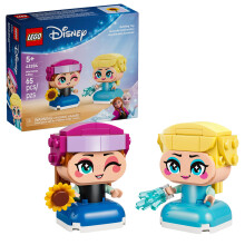 LEGO Disney Frozen Mini Anna & Elsa Toys - Building Set for Girls & Boys, Ages 5+ - Frozen Toys for Pretend Play or Bedroom Decor - Gifts for Birthday