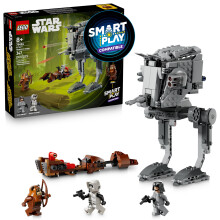 LEGO Star Wars SMART Play: AT-ST Attack on Endor Toy Building Set for Kids - Compatible Set with 2 SMART Tags and 3 Minifigures - Gift for Boys, Girls
