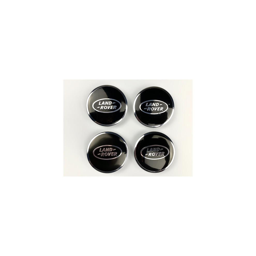 ( And Land Rover Caps) Sets Of 4 Land Rover Alloy Wheel Caps 63Mm S Black/Silver 8344555349705