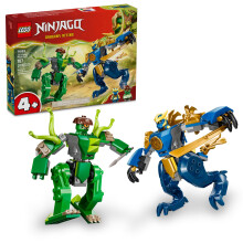 LEGO NINJAGO Jay's Draak Mech Gevecht Speelgoed - Rollenspelset voor 4+ Jaar - Inclusief 2 Minifiguren - Verjaardagscadeau - 71853