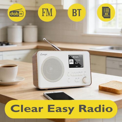 LEMEGA DR3-Max DAB+/FM Digital Radio,Bluetooth,2.4in Display,80 Presets 1