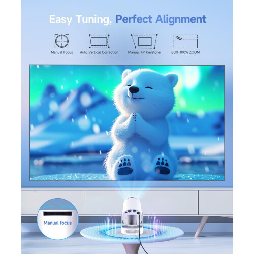 Magcubic HY300Pro+ Mini Projector 4K Support, Smart Projector Android 14 2