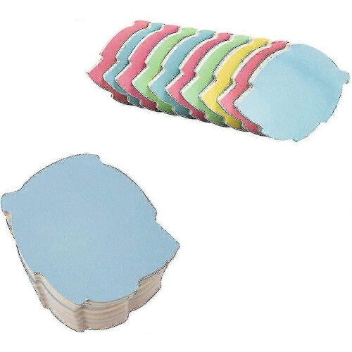Blocs-notes adhésifs de bureau - 10 blocs-notes adhésifs colorés en forme de feuille 1
