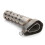 Hexagonal exhaust muffler for motorcycle with adjustable pipe 2