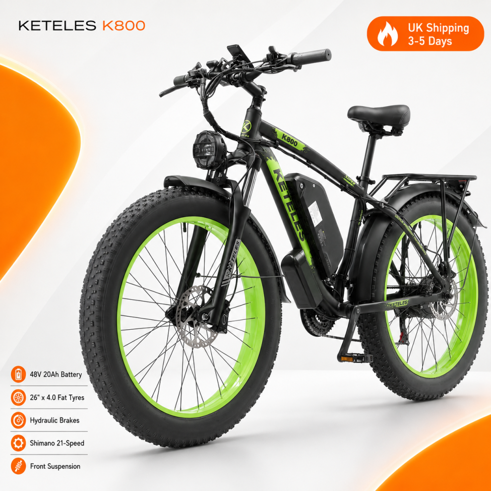 Keteles 48V20ah 21Speeds 26In Fat Tire Ebike 750W