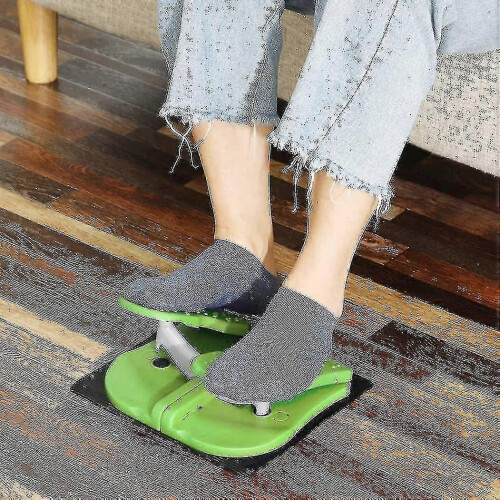 Foldable mini stepper for under desk exerciser with green foot pedal 1