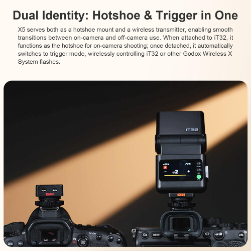 Godox Godox TTL Wireless Flash Trigger for Cameras/iFlash Camera Flash IT32 (X5 trigger - N) 2