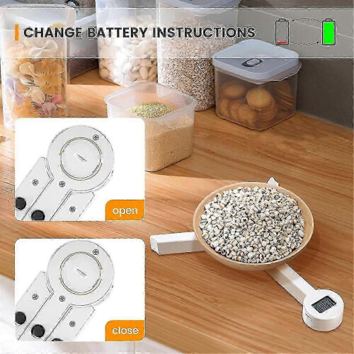 Folding food scale for measuring ingredients with LCD screen 1