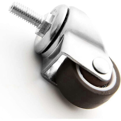 Mini-Möbelrollen 25 mm – 4er-Pack Lenkrollen mit TPE-Gewinde 2