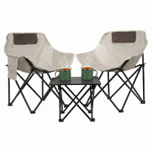 3PC Foldable Collapsible Camping Table Chairs Set