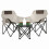3PC Foldable Collapsible Camping Table Chairs Set 1