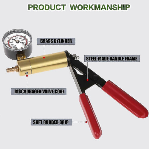 Handheld vacuum pump tester for motorcycle brake fluid bleeding 1
