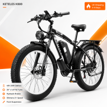 Keteles 48V20AH 21Speeds 26in Fat Tire Ebike 750W