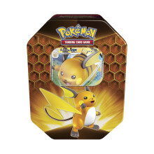 Pokemon TCG: Sol y Luna Destinos Ocultos - Lata de Coleccionista Raichu-GX