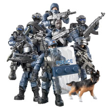 YEIBOBO ! Mini Figura Militare Special Forces con Armi e Accessori (Lightning SWAT Team XJ-9902)