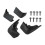Mud flaps for Citroen C5 2013-2016 - Front Rear 4PCS with screws 3