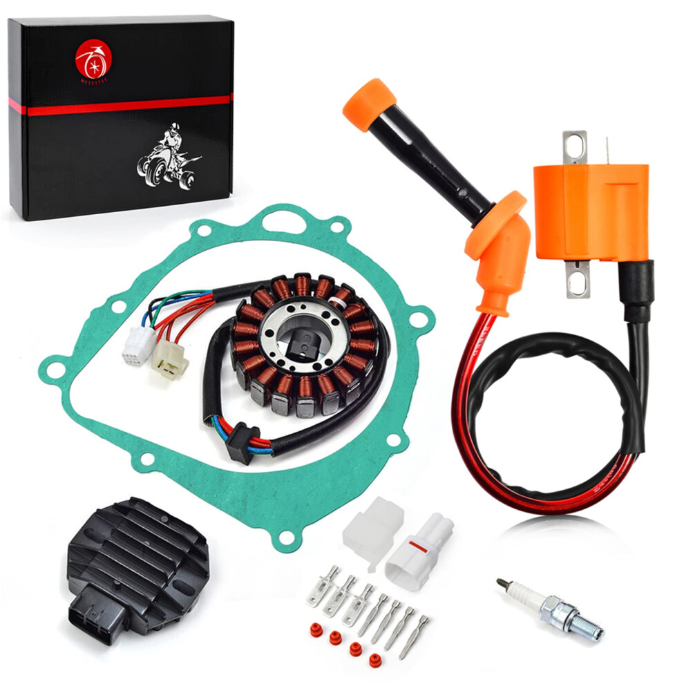 Stator Regulator Ignition Coil Spark Plug Gasket Kit For Suzuki Quadsport Z400 Ltz 400 Ltz400 2003-2008 32101-07G00 723497310680