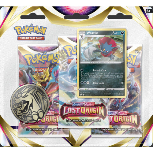 Pokémon Pokemon TCG: Lost Origin Weavile 3PK Blister