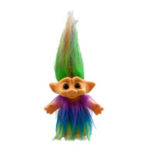 Muñecos Troll de buena suerte, Trolls vintage adorables para colecciones, proyectos escolares, manualidades - 7.5"