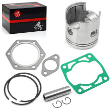 244cc Motor 0.25mm Oversize Top End Kolv & Ring & Packningskit Kompatibel med EZGO 2-takts Golfbil 1980-1988