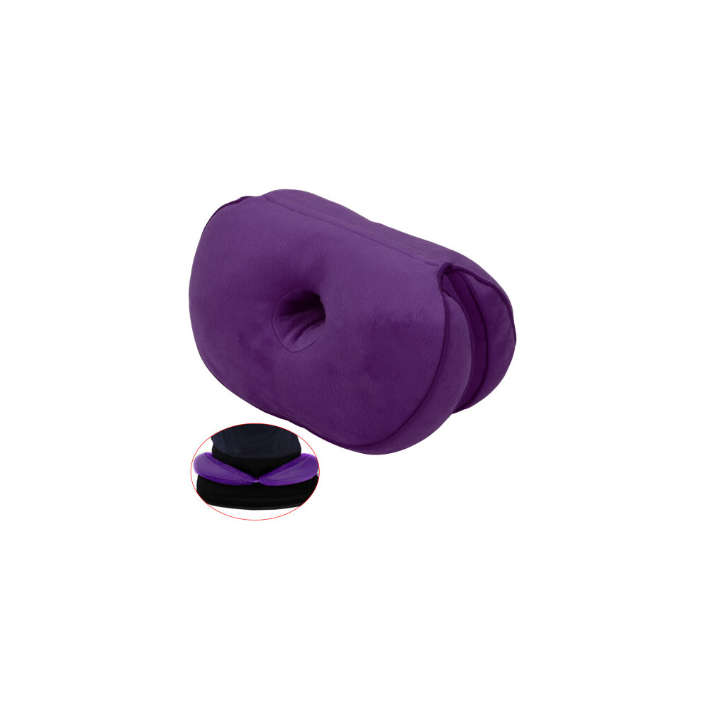(Purple) Coccyx Pain Relief Seat Orthopaedic Hip up Cushion