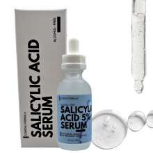 Salicylic Acid 5% Solution Serum 2 fl oz. Two Ingredient Formula