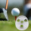 Golf training flagpole for outdoor practice 4pcs with 3 holes 2